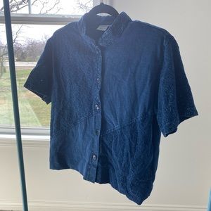 Focus USA denim 90s/2000s top